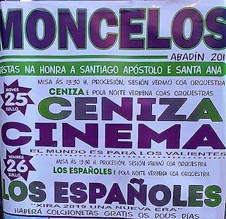 Fechas, información, programa, cartel, imágenes, mapa y ubicación de Santiago Apóstolo e Santa Ana de Moncelos  en  Abadín