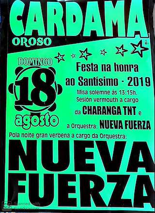 Fechas, información, programa, cartel, imágenes, mapa y ubicación de Santísimo Sacramento de Cardama  en  Oroso