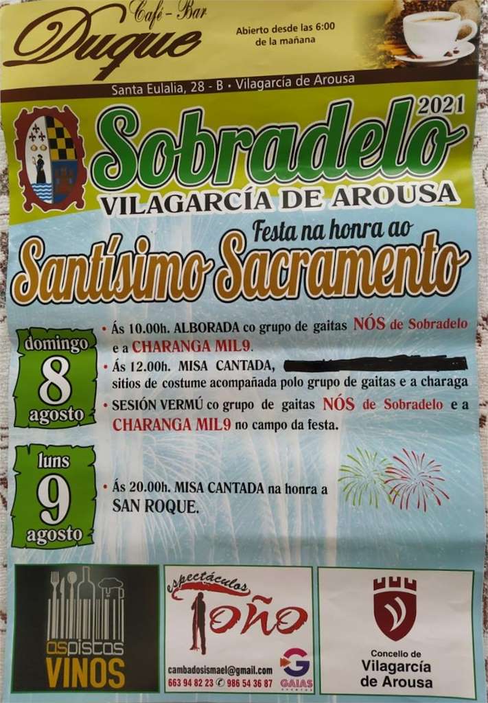 Santísimo Sacramento de Sobradelo en Vilagarcía de Arousa