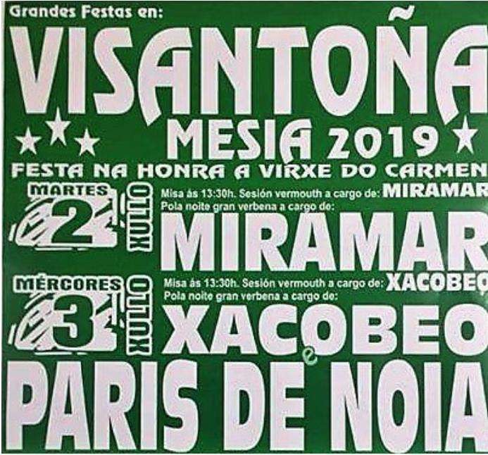 Santísimo Sacramento e Virxe do Carme de Visantoña (2024) en Mesía