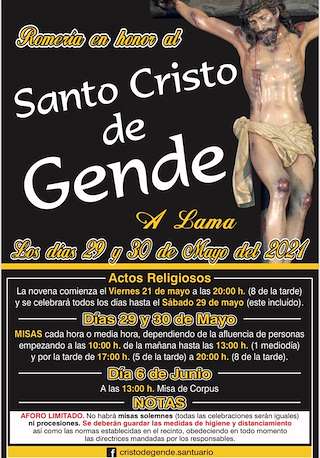 Fechas, información, programa, cartel, imágenes, mapa y ubicación de Santo Cristo de Gende  en  A Lama
