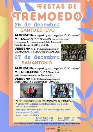 Fechas, información, programa, cartel, imágenes, mapa y ubicación de Santo Estevo e San Antón de Tremoedo  en  Vilanova de Arousa