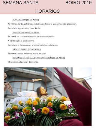 Semana Santa en Boiro