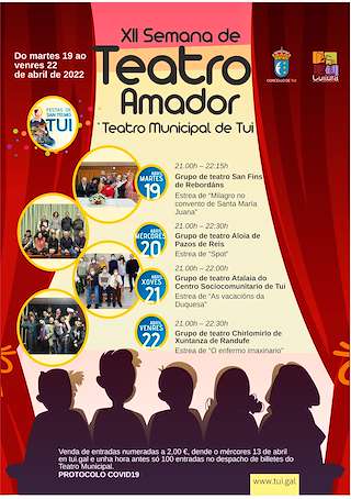 Fechas, información, programa, cartel, imágenes, mapa y ubicación de XIV Semana de Teatro Amador  en  Tui