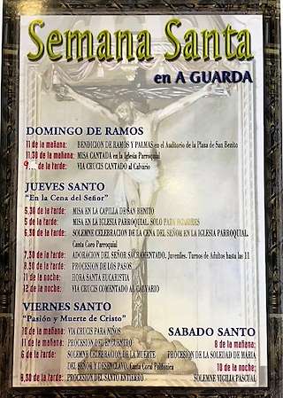 Fechas, información, programa, cartel, imágenes, mapa y ubicación de Semana Santa  en  A Guarda
