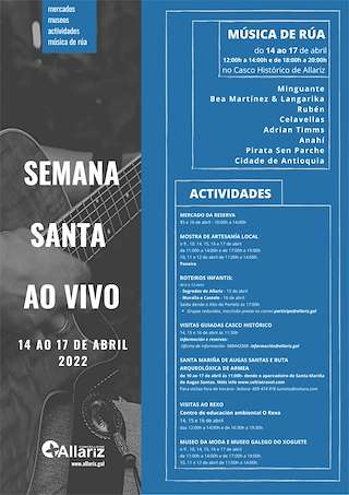 Fechas, información, programa, cartel, imágenes, mapa y ubicación de Semana Santa ao Vivo   en  Allariz