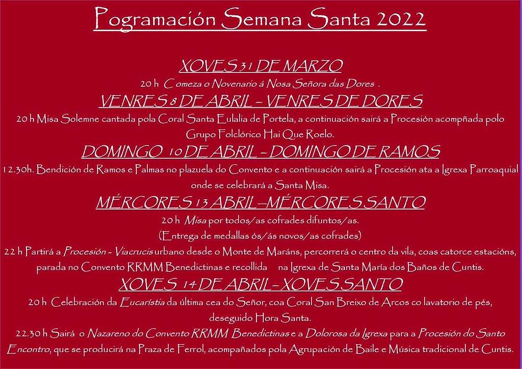 Semana Santa en Cuntis