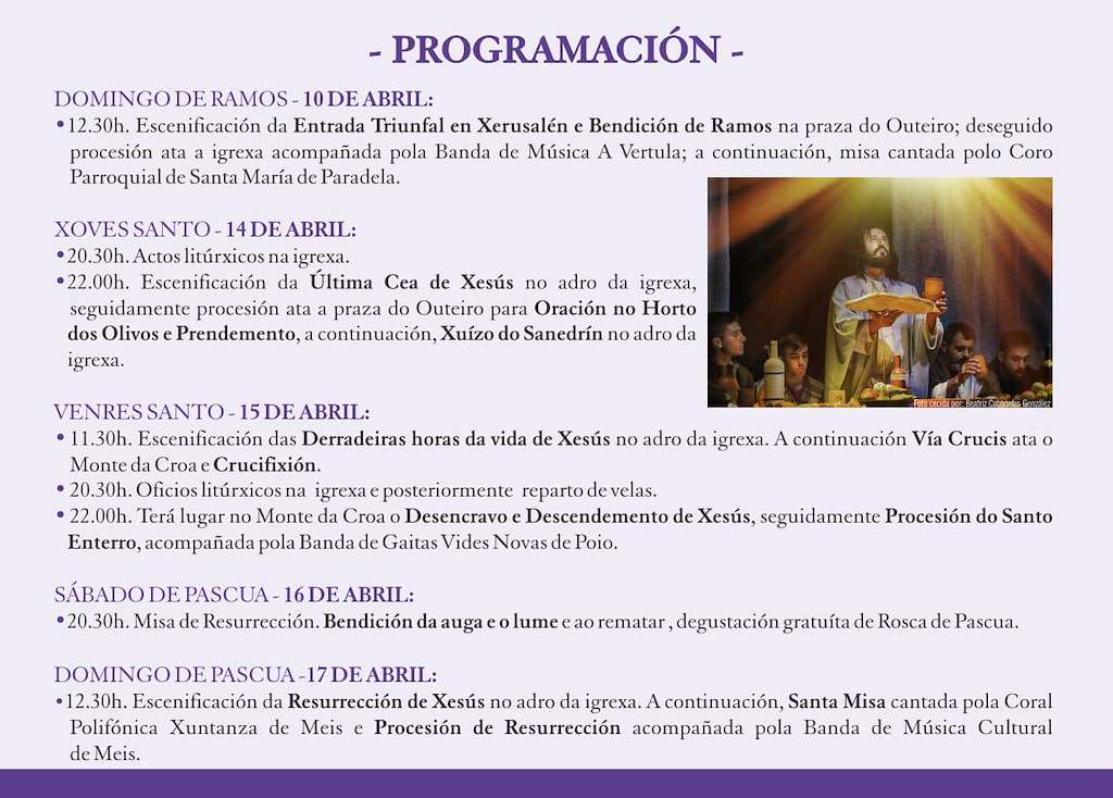 Semana Santa de Paradela en Meis