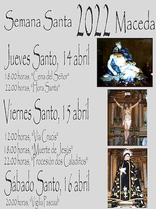 Fechas, información, programa, cartel, imágenes, mapa y ubicación de Semana Santa  en  Maceda