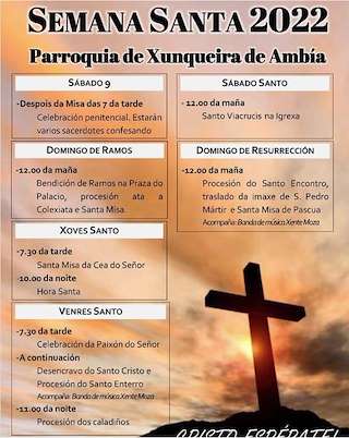 Fechas, información, programa, cartel, imágenes, mapa y ubicación de Semana Santa  en  Xunqueira de Ambía