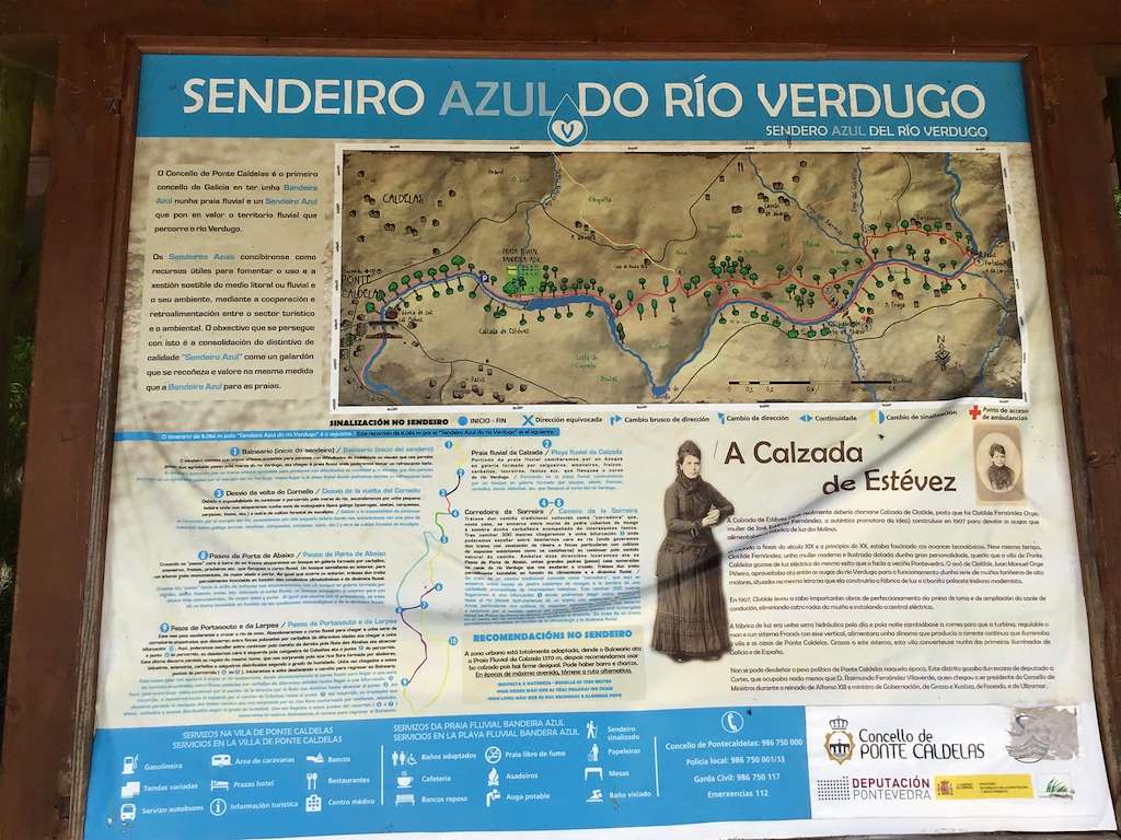 Sendeiro Azul do Río Verdugo en Ponte Caldelas
