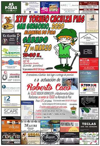 Fechas, información, programa, cartel, imágenes, mapa y ubicación de XVI Torneo da Cachiza Pias - San Gregorio  en  O Rosal