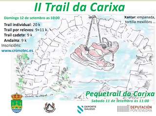 Fechas, información, programa, cartel, imágenes, mapa y ubicación de IV Trail da Carixa  en  Vila de Cruces