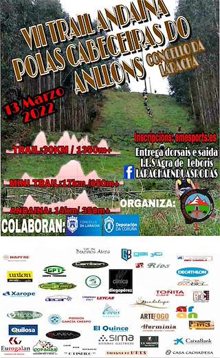 Fechas, información, programa, cartel, imágenes, mapa y ubicación de IX Trail e Andaina Polas Cabeceiras do Anllóns  en  Laracha