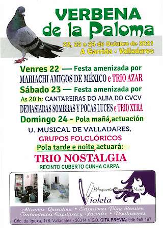 Fechas, información, programa, cartel, imágenes, mapa y ubicación de Verbena de la Paloma de A Garrida  en  Vigo