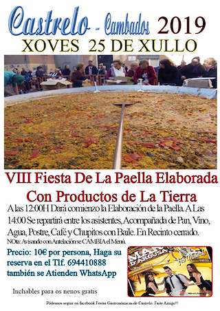 XII Festa da Paella de Castrelo en Cambados