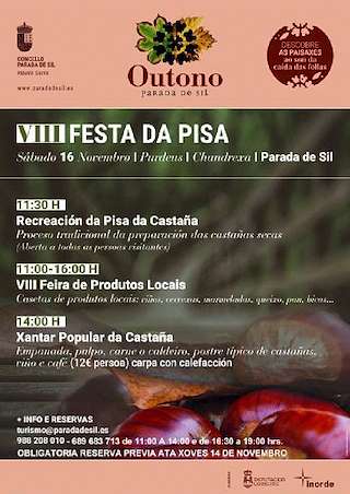 X Festa da Pisa da Castaña en Parada de Sil