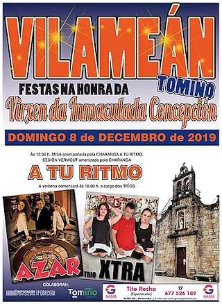 Fechas, información, programa, cartel, imágenes, mapa y ubicación de Virgen de la Inmaculada Concepción de Vilameán  en  Tomiño