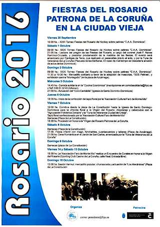 Fechas, información, programa, cartel, imágenes, mapa y ubicación de Virgen del Rosario  en  A Coruña