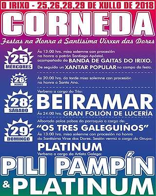 Virxe das Dores de Corneda en O Irixo
