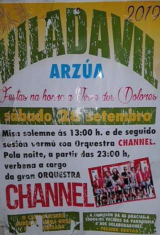Virxe das Dores de Villadavil en Arzúa
