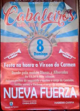 Virxe do Carme de Cabaleiros (2024) en Tordoia