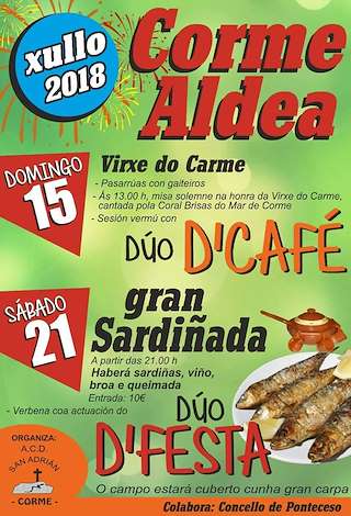 Virxe do Carme de Corme Aldea (2024) en Ponteceso