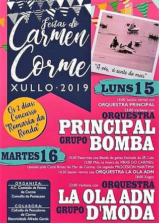 Virxe do Carmen de Corme (2024) en Ponteceso