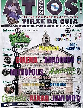 Fechas, información, programa, cartel, imágenes, mapa y ubicación de Virxe da Guia de Atios  en  O Porriño