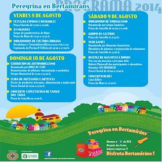 Fechas, información, programa, cartel, imágenes, mapa y ubicación de Virxe da Peregrina de Bertamiráns  en  Ames