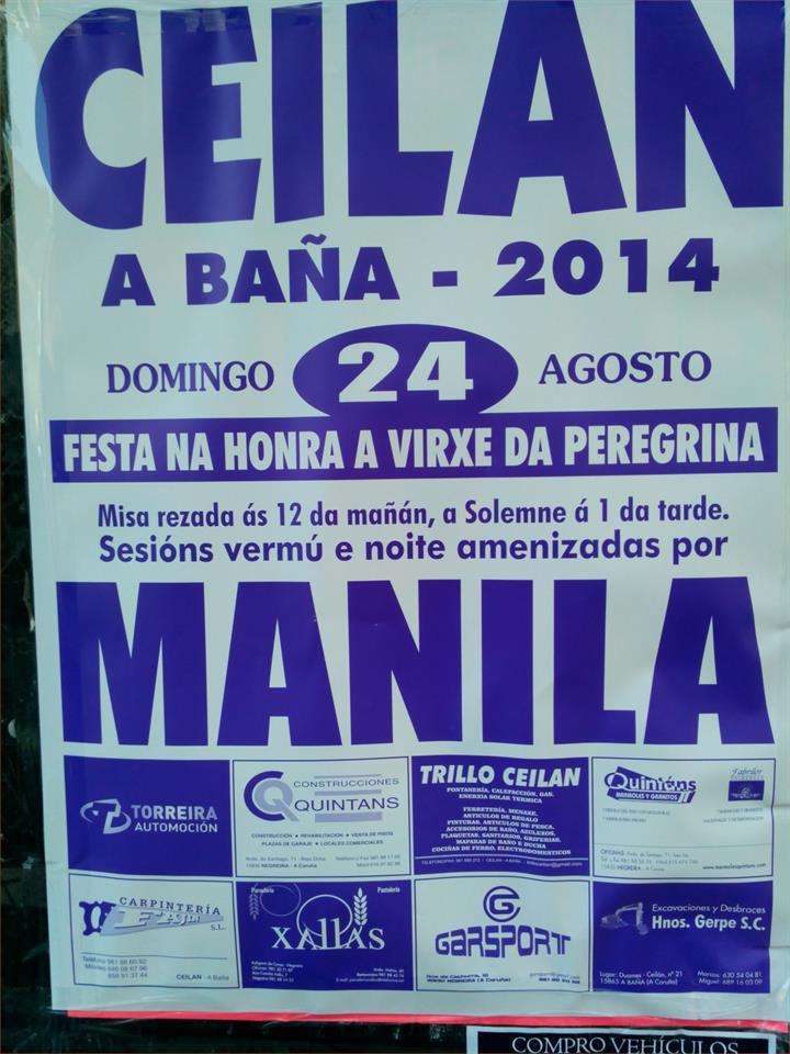 Virxe da Peregrina de Ceilán en A Baña