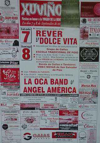 Fechas, información, programa, cartel, imágenes, mapa y ubicación de Virxe da Renda de Xuviño  en  Poio