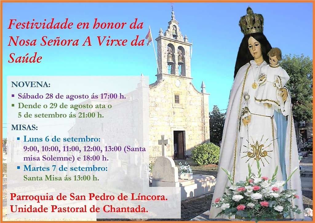 Virxe da Saúde de San Pedro de Líncora en Chantada