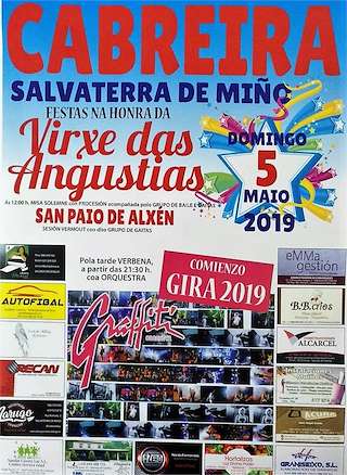 Fechas, información, programa, cartel, imágenes, mapa y ubicación de Virxe das Angustias de Cabreira  en  Salvaterra do Miño