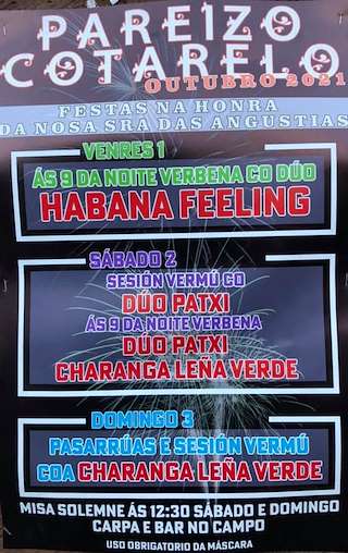 Fechas, información, programa, cartel, imágenes, mapa y ubicación de Virxe das Angustias de Pareizo y Cotarelo   en  Lalín