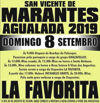 Fechas, información, programa, cartel, imágenes, mapa y ubicación de Virxe das Angustias y Santa Bárbara de San Vicente de Marantes  en  Santiago de Compostela