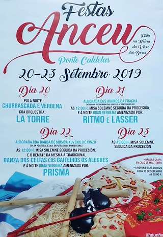 Fechas, información, programa, cartel, imágenes, mapa y ubicación de Virxe das Dores de Anceu  en  Ponte Caldelas