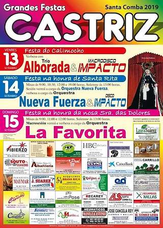 Fechas, información, programa, cartel, imágenes, mapa y ubicación de Virxe das Dores de Castriz  en  Santa Comba