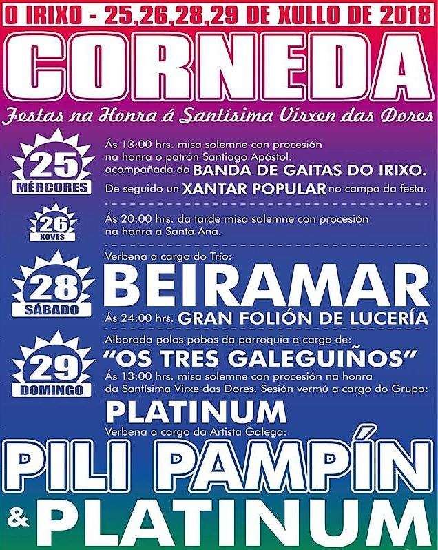 Virxe das Dores de Corneda  en O Irixo