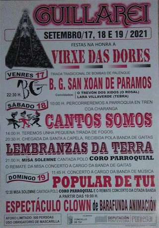 Fechas, información, programa, cartel, imágenes, mapa y ubicación de Virxe das Dores de Guillarei  en  Tui