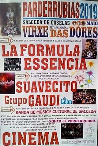 Fechas, información, programa, cartel, imágenes, mapa y ubicación de Virxe das Dores de Parderrubias  en  Salceda de Caselas