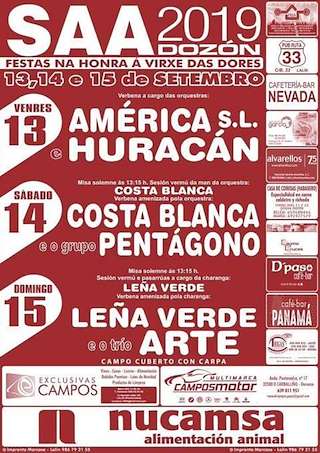 Fechas, información, programa, cartel, imágenes, mapa y ubicación de Virxe das Dores de Saa   en  Dozón