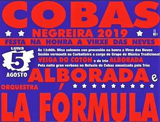 Fechas, información, programa, cartel, imágenes, mapa y ubicación de Virxe das Neves de Cobas  en  Negreira