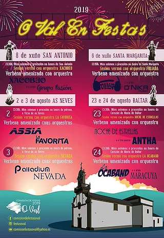Fechas, información, programa, cartel, imágenes, mapa y ubicación de Virxe das Neves de O Val  (2024)  en  Narón