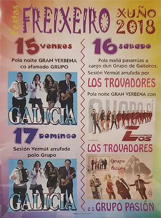 Fechas, información, programa, cartel, imágenes, mapa y ubicación de Virxe de Fátima de Freixeiro (2024)  en  Narón