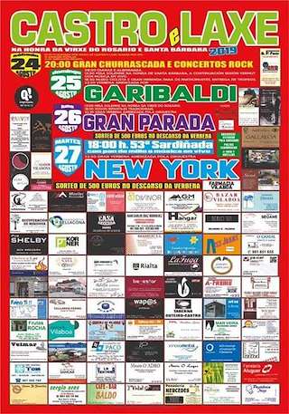 Fechas, información, programa, cartel, imágenes, mapa y ubicación de Virxe de Santa Bárbara e Virxe do Rosario de Castro e Laxe  en  Culleredo
