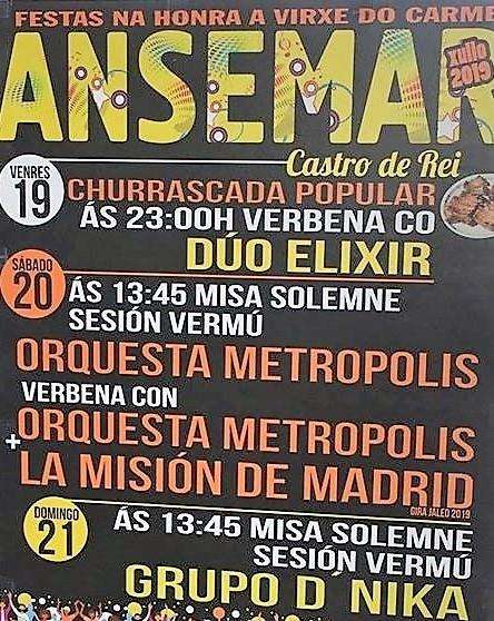 Virxe do Carme de Ansemar (2024) en Castro de Rei