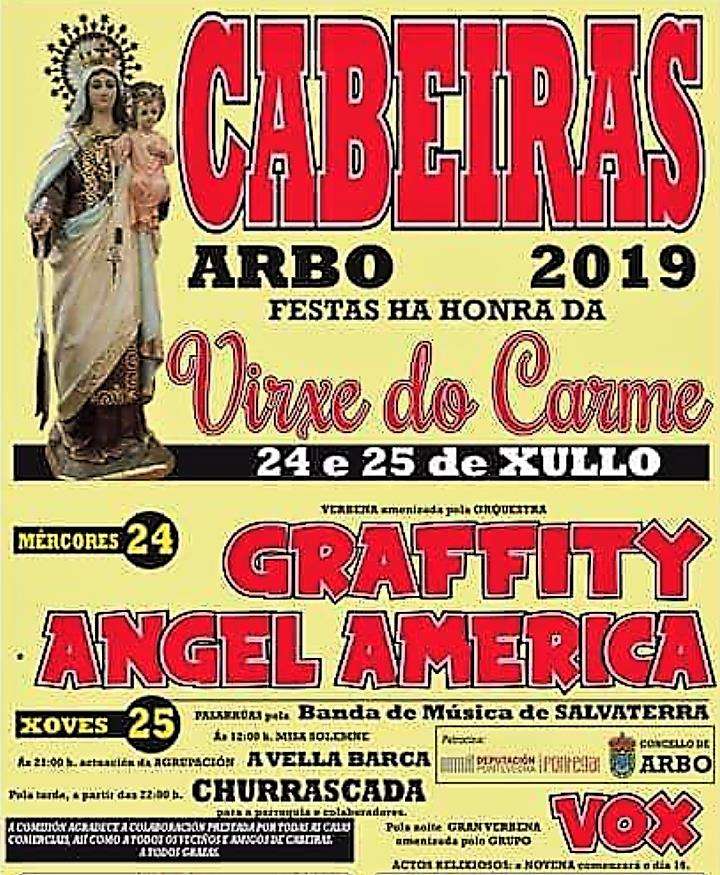 Virxe do Carme de Cabeiras en Arbo