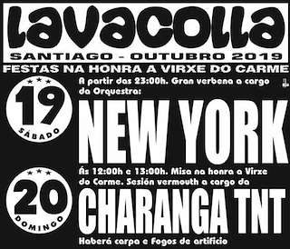 Fechas, información, programa, cartel, imágenes, mapa y ubicación de Virxe do Carme de Lavacolla  en  Santiago de Compostela