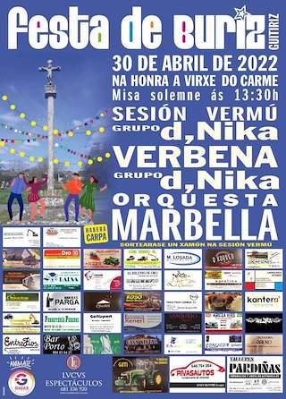 Fechas, información, programa, cartel, imágenes, mapa y ubicación de Virxe do Carme de O Buriz   en  Guitiriz